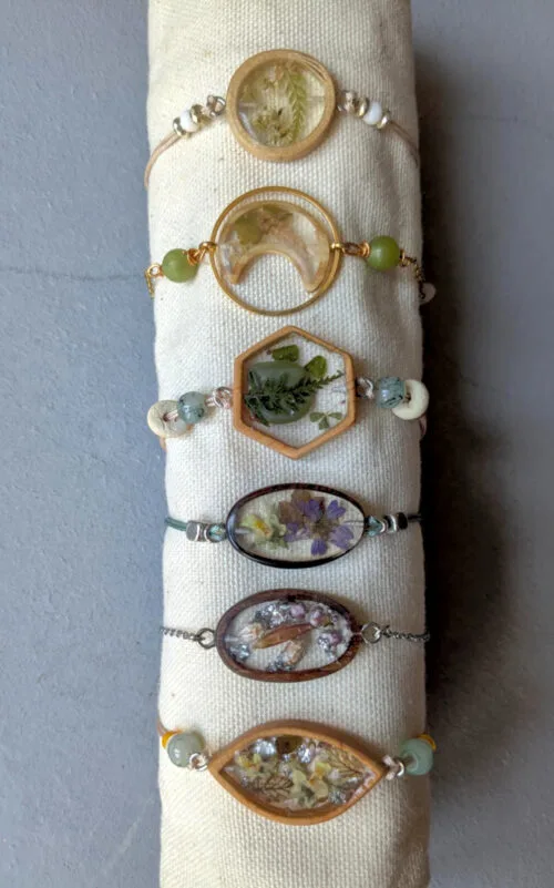 bracelet végétal personnalisé