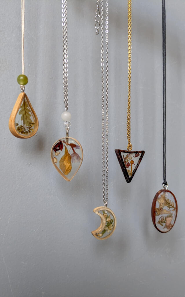 pendentif végétal